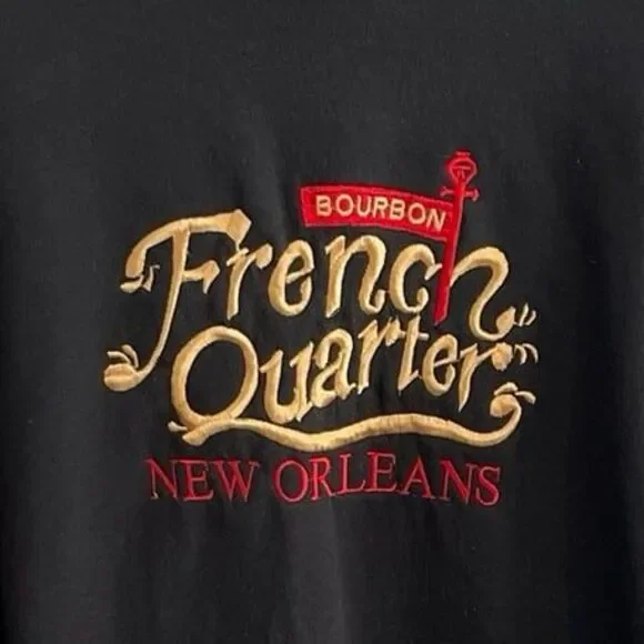 Gildan “French Quarter New Orleans” Hoodie Size 2XL Black - Picture 2 of 4